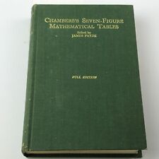 VINTAGE CHAMBERS SEVEN FIGURE MATHEMATICAL TABLES PRYDE FULL EDITION 1961 BOOK picture