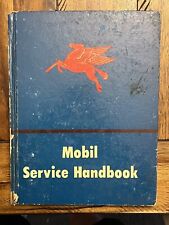 Vintage 1950s MOBIL Service Handbook with 1952 Supplement- Gas Oil Collectable picture