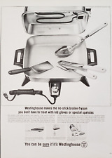 1965 Westinghouse Broiler Frypan No Stick May Use Metal Utensils Print Ad picture