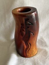 Handmade Wooden Candle Holder Made In Mexico picture