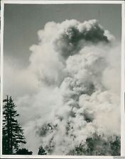 1941 Forest Fire Rages By Ridge Near All-Year Highway Yosemite Climate 7X9 Photo picture