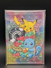 Rare Pokemon Vintage Japanese Mini Puzzle - Squirtle Pikachu Poliwag Holo #0880 picture