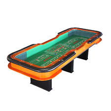 IDS 12 Foot Deluxe Craps Dice Table with Diamond Rubber Casino Table Green picture