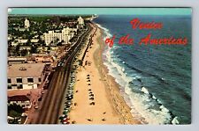 Ft Lauderdale FL- Florida, Aerial Beach And Highway, Vintage Postcard picture