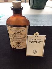 Vintage 1970 Upjohn Pharmaceuticals 4 Oz. Cheracol Collector’s Bottle picture