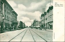 Postcard Michigan Street in South Bend, Indiana picture