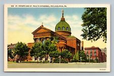 Philadelphia Pennsylvania St Peter's And St Paul's Cathedral  Postcard picture