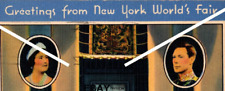1939 Postcard NY World's Fair Trylon & Perisphere British Pavilion Litho picture