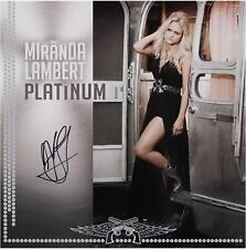 Miranda Lambert Autographed Platinum Album Cover BAS picture
