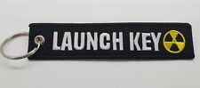 Pull to Eject Launch Key AV8R Double Sided Embroidered Keychain Tag Aviation  picture