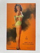 1940's Pinup Girl Picture Mutoscope Card-Earl Moran- All Tied Up picture
