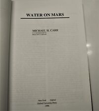 1996 space science book WATER ON MARS by Michael H. Carr first edition  picture