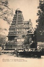 India The Temple Ellora Kailasa Temple Vintage Postcard 08.89 picture