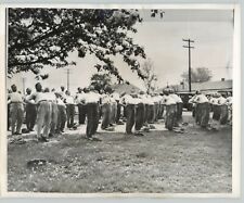 QUIRKY 1942 Vernacular Press Photo Labor Leaders Exercise Fort Cluster Michigan picture