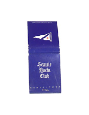 Vintage 1930s/40s Seattle Yacht Club Full Unstruck Matchbook Henry Island picture