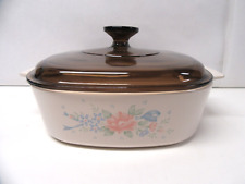 Vintage Corning Ware A-2-B 2 Liter Casserole w/Pyrex A9C Lid See Pics picture