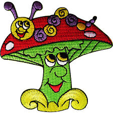 Magic Mushroom Patch Embroidered Badge Embroidery Applique Iron Sew On Clothing picture
