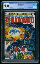 MICRONAUTS (1979) #8 CGC 9.0 1st APPEARANCE CAPTAIN UNIVERSE PERSONA WHITE PAGES picture
