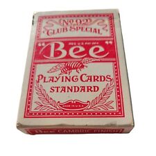 Red Bee No.92 Vintage Standard Playing Cards Back No.67 Club Special picture