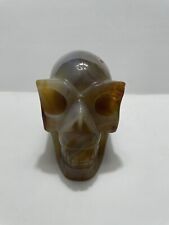 Carnelian 2.5 Lb. Alien Skull, Gorgeous Inclusions And Colors picture