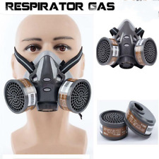 New Chemical Dustproof Respirator Gas Face Mask Safety Filter Military Eye Goggl picture
