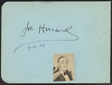 Joseph E Howard d1961 signed autograph 4x6 Album Page Broadway Composer Lyricist picture