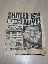 Weekly world news november 21 1989 Hitler is alive picture