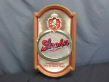 Stroh's Fire Brewed Beer Flourescent Light Up Wall Sign Vintage picture