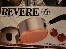 2 Quart Revere Ware Stainless Steel Sauce Pan With Lid New picture