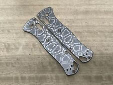 REPTILIAN v3 BLACK engraved Titanium Scales for Benchmade Bugout 535 picture