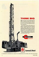 1962 Ingersoll Rand Ad: QM-5 Quarrymaster Rock Driller - Rock to Swiss Cheese picture