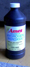 RARE vintage 1980s AMES DEPARTMENT STORE hydrogen peroxide bottle NOS retro OLD picture