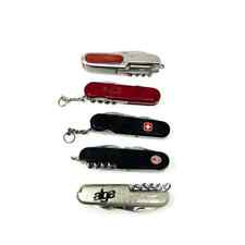 5 Pcs Wenger Delemont and Alge, Multifunctional Swiss Army Folding Pocket Knife picture