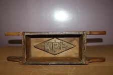 Antique Vintage Wood Brick Mold Primitive Wooden Masons Masonry Tool Box picture