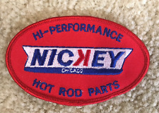 HI-PERFORMANCE NICKEY HOT ROD PARTS APPLIQUE PATCH picture