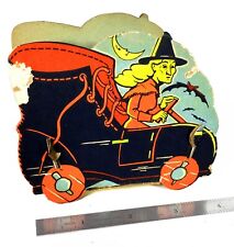 Vintage Halloween Witch Driving Boot Candy Favor Decoration (1940's)  G.M. C0. picture