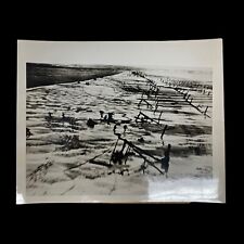RARE 1944 WWII D-Day Omaha Beach TYPE 1 RAF Low-Level Combat PRESS Photograph picture