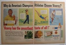 1957 Viceroy Cigarettes Color Advertising - Mickey Mantle, Zoe Ann Olsen, etc. picture