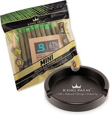 King Palm | Mini | Natural | Organic Prerolled Palm Leafs | 25Rolls with Ashtray picture