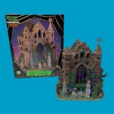 Lemax Spooky Town Halloween Village - Lighted GOTHIC RUINS - In Box-Works, vgc picture