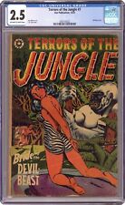 Terrors of the Jungle #7 CGC 2.5 1953 4385185022 picture