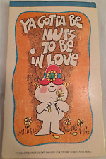 VTG 1975 CM Paula Co YA GOTTA BE NUTS TO BE IN LOVE Stationery Notepad 24 pages picture