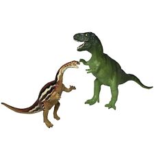 Toy Dinosaur Figures Vintage Carnegie Safari LTD. 1988 T-Rex, 1994 Plateosaurus picture