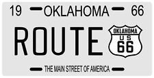Route 66 Highway 1966 Oklahoma metal License plate picture