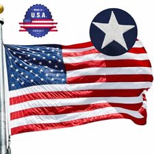 FLAGSTARS US USA American Flag Made in USA|4x6 ft| Embroidered Stars, 300D Nylon picture
