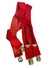 Vintage Blitz Weinhart Beer Suspenders - 1970's - Blitz Country - Red & Black picture
