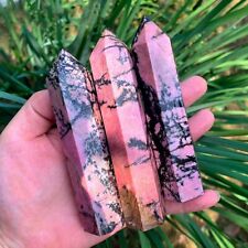 Natural Rhodonite Mineral Specimen Crystal Tower Home Decoration Healing Stone picture