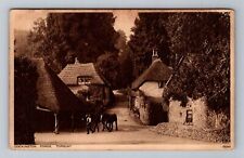 Cockington Forge Torquay England, Village Scene, Vintage c1943 Souvenir Postcard picture