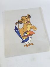 Disney Cel The Lion King Rare Animation Art Edition Cell Simba and Zazu picture