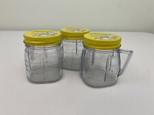 Vtg Osterizer Blend and Store Jars 4 oz Vtg Mini-Blend Container / Lot of 3 picture